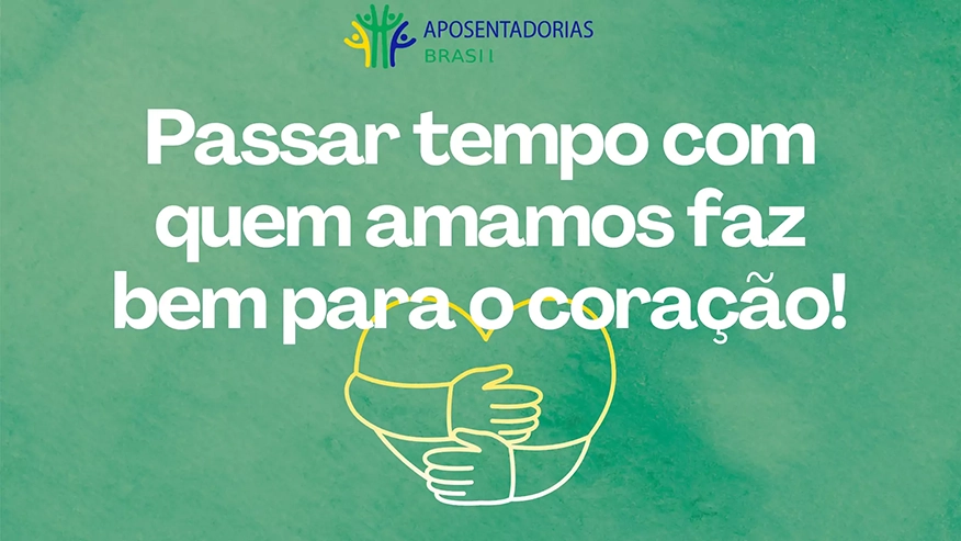 Passar tempo com quem se ama na aposentadoria