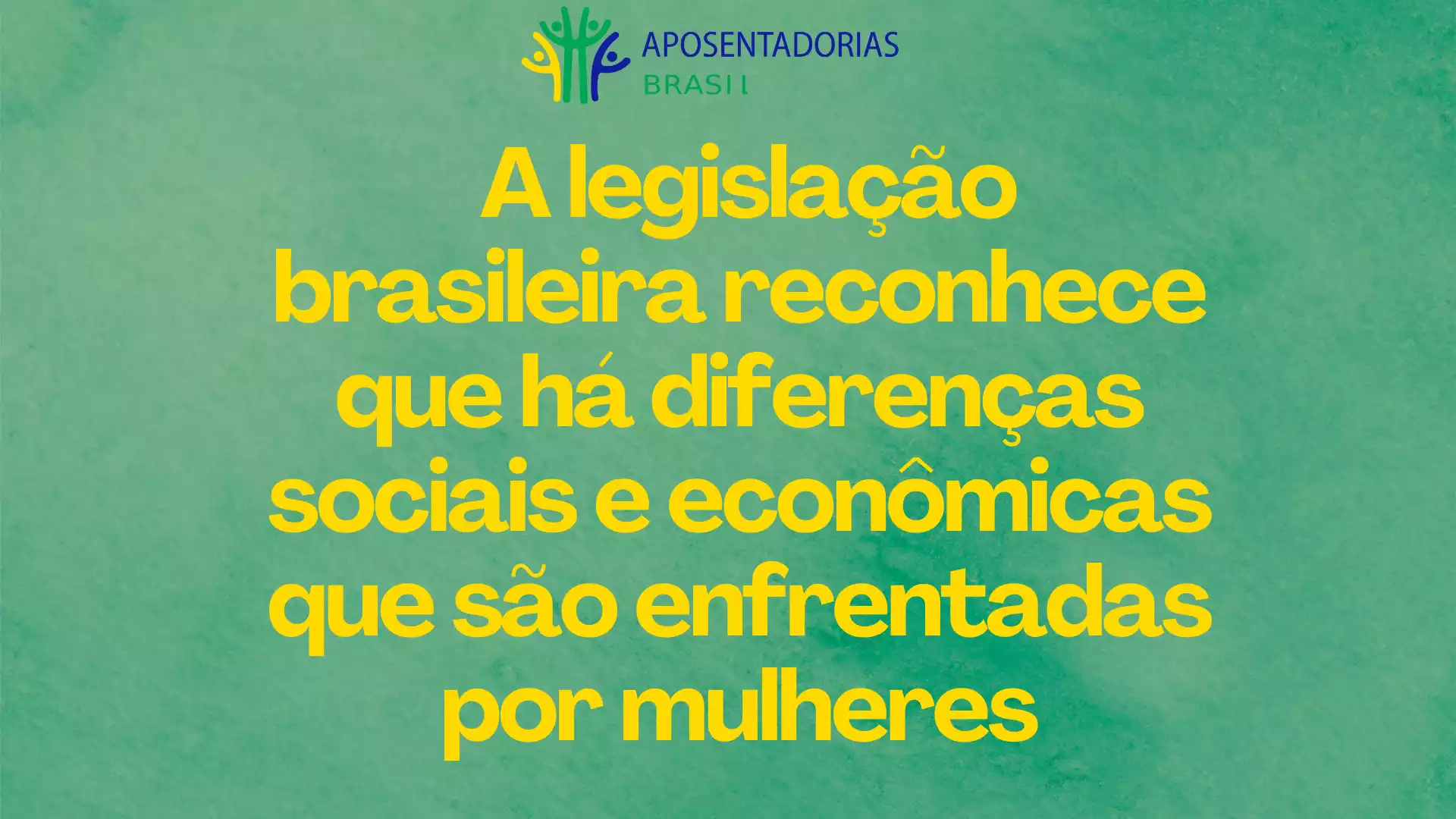 A legislação brasileira reconhece as diferenças