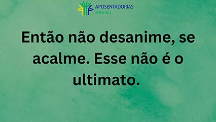 Esse não é o ultimato