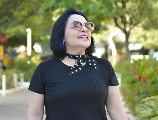 Uma mulher aposentada no Brasil